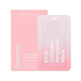 フリーメイ freemay コレクション シートマスク シートパック ピンク ピンクコラーゲン アンプルマスク １枚 高密着 肌に優しい 弾力ケア モチモチ 植物性類似コラーゲン バナナ花エキス フェイスパック スキンケア