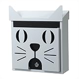 セトクラフト　キャットフェイス　壁掛けポスト　（Cat Face）　SI-0006-WH-980　【郵便ポスト】 ホワイト
