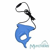 Munchables Kids Chew Necklace - Shark (Blue) by Munchables