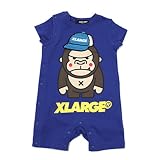 XLARGE KIDS ファニーゴリラロンパース ブルー(51) 70