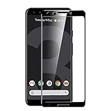 Google Pixel3 フィルム 日本旭硝子 硬度9H 耐衝撃 ガラスフィルム Pixel 3 液晶保護ガラス（黒色）