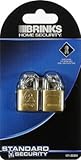 Hampton Prod Intl 171 – 20201 2 - Pack 3 / 4インチsolid-brass南京錠 20 mm 171-20201 2