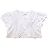 《初夏盛夏対応》(日本製) Pample Mousse(パンプルムース) 60ローンオーバーレース半袖ボレロ 95cm/OW NO.DP-72250