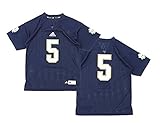 Notre Dame Fighting Irish # 5 NCAA Big Boys Youth ( 8 – 20 )プレミアジャージー、海軍