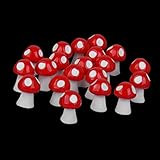 Fenteer マイクロ風景　飾り物　きのこ 　ミニチュア　20個セット　樹脂製　　ガーデン　箱庭用　