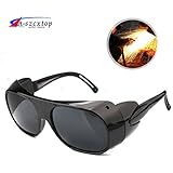 A-SZCXTOP 遮光用オーバーグラス　電気・ガス溶接作業に　メンズ　レディス　ユニセックス　ゴーグル型 保護メガネ　UV400 遮光メガネ