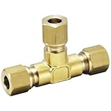 フローバル 銅管用リングジョイント 三方リングチーズ 本体ネジ(G)3/8 適用管外径9.53 RTZ-0383