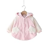 Mycu コート 子供服 ベビー女の子 赤ちゃん服 冬季 ジャンパー ジャケット アウター フード付き 厚手 長袖 暖かい 上着 可愛い プリンセス