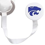 Kansas State Wildcatsホワイトおしゃぶりクリップ