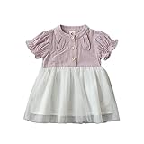 ベビー用 兎の耳 チュールワンピース チュールスカート チュニック チュチュスカート プリーツスカート 半袖Tシャツ 夏 女の子1~3歳 ピンク73cm