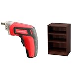 『電動ドライバー 充電式 RD110-R レッド』と『ラック スペースフィット 幅40×奥行29×高さ60cm ウォールナット S-SFR6040』のセット