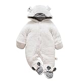 ベビーロンパース Hosam 子供服 赤ちゃん 男の子 女の子 コスチューム 動物 可愛い 柔らかい 室内 超暖かい 冬衣装 子供の誕生日プレゼント 出産お祝い (80, ヒツジ)