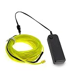 ledholyt 16.5 Ft 5 M Neon Glowing Strobing El発光ワイヤーキットライトfor Burning Man Halloween Festival日感謝祭クリスマス