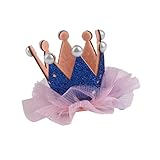 ノーブランド品 子供　キッズ　王冠　ヘアクリップ　ヘアアクセサリー　髪飾り 髪留め　全3色選べる - ブルー
