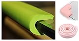 Child Home Safety Adhesive Table Desk Furniture Corner Edge Rail Bumper Guards, U shape, 5 pcs, Pink