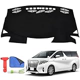 Rasya トヨタ アルファード30系 前期/後期 ダッシュボードマット ヴェルファイア30系 後期/前期 ダッシュマット VELLFIRE ALPHARD 30系 車種専用設計 ダッシュボード 保護マット 日焼け防止 反射防止 劣化防止 内装パーツ (トヨタ ALPHARD VELLFIRE 30系)