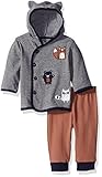 Rene Rofe Baby Boys ' 2 Pieceフード付きカーディガンとパンツセットfor カラー: ブルー