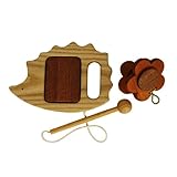 【ノーブランド品】 知育玩具 木のおもちゃ はりねずみのたいこセット