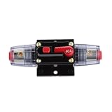 Lovoski DC12V-24V　インライン　自動遮断器　40a　マニュアル　リセット　スイッチ　カーオーディオ用　ヒューズ