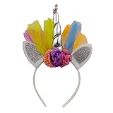 杜屋トヤ　全7種類　23ＰＣ　A169子供、ユニコーン、ネット糸、ヘアバンド、花、ヘッドバンド、ヘアアクセサリー　忘年会、新年会　誕生日などで大活躍