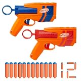 ハズブロ（Hasbro）ナーフ Nシリーズデュオパック ブラスター 2個、Nシリーズ対応 公式N1ダーツ12本付属、子ども用アウトドアゲーム、対象年齢8才以上 G1492 正規品