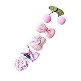 BIANHUAN ヘアクリップ 新生児 ヘアピン 5点 セット ベビー こども 赤ちゃん 髪飾り ヘアアクセサリー 髪留め クリップ お誕生日 ドレス 記念日 プレゼント (ウ)