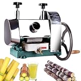 手動サトウキビジューサー サトウキビ絞り機 手動さとうきびジューサー 家庭用 業務用 多機能 サトウキビ抽出機 手動圧力調整 50kg/h 高い果汁抽出率 サトウキビ抽出ジューサー ステンレス鋼 掃除が簡単 錆びない 長い耐用年数