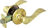 凡例809123波スタイルレバーハンドルPassage Hall andクローゼットLeverset Lockset、us3真鍮仕上げ