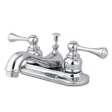 Kingston Brass KB601BL Buckingham Center Set Lavatory Faucet with Brass/ABS Pop-Up, 4-1/2-Inch, Poli