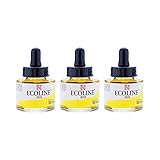 Royal Talens ターレンス エコラインカラーインク 30ml 3本組 レモンイエローT1125-2051