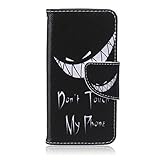 UNEXTATI iPhone 5C 対応 ケース 全面保護 高品質 レザー 手帳型ケース カバー カード収納 スタンド機能 マグネット開閉式 Apple iPhone5c 用 Case (ブラック 