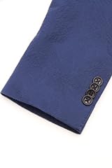 Seersucker 2-button Jacket 1122-110-3626: Navy Seersucker 2-button Jacket 1122-110-3626: Navy