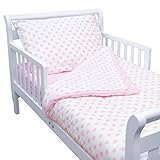 American Baby Company 100% Cotton Percale 4-piece Toddler Bedding Set, Pink by American Baby Company
