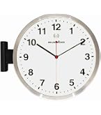 Amazon.co.jp: 両面時計 ウェイン 立体 木製 両面壁掛け時計 SW603_W