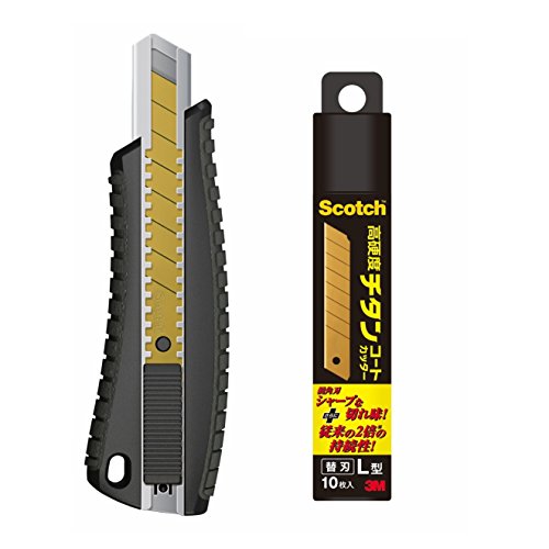 3M スコッチ チタンコートカッターPRO Lサイズ 替え刃10枚 TI-DLA+TI-CRL10