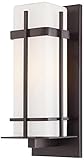 Minka Lavery 72353-615B-PL 1 Light Outdoor Wall Mount Lighting, Dorian Bronze [並行輸入品]