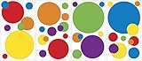Primary Color Dots Wall Decals [並行輸入品]