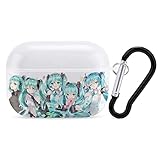 初音 ミク airpods Pro ケース Airpods Pro Bluetoothヘッドホンセット Airpods ケース 保護ケース 耐衝撃 防水 防塵 紛失防止 落下防止 Airpods Pro用ケース 軽量 全面保護 衝撃 吸収 装着充電可能 キズ防止