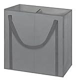 腕とハンマー、2コンパートメントLaundry Hamperトート、グレー