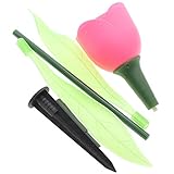 チューリップライト　パスライト屋外の庭の芝生ソーラーランプ搭載のLED　ホットピンク