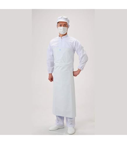 Amazon.co.jp: 弘進ゴム ロン炊事用 胸無前掛 L ポリエステル、ポリ