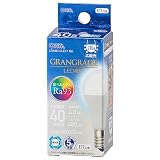オーム電機 LED電球小形 E17 40形相当/40W相当 昼光色 Ra93高演色 密閉器具対応 断熱材施工器具対応 ミニクリプトン形 5年保証 LDA4D-G-E17 RA 06-5559 OHM