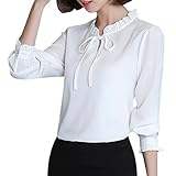 Plojuxi シャツ レディース 長袖 きれいめ シフォン ブラウス レディース トップス おしゃれ ファッション かわいい セクシー 着痩せ 体型カバー 通気 通勤 オフィス OL 春夏 快適 女