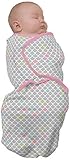 Baby Studio Swaddle Wrap (Small, Ocean Pink/Grey) by Baby Studio