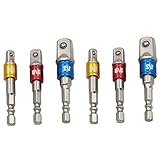 Dovewill 6本セット　六角ビット　1/2 、3/8 、 1/4 インチ　ソケットレンチ　多用途　拡張バー　工具