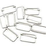 リュックカン 移動カン レザークラフト金具 10個セット (内径32mm, シルバー)