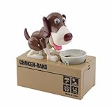 面白いブラウン犬Stealing Eating Piggy Coin Saving Bank Home Decor Gift US Seller ( Idea forクリスマス、誕生日ギフト)