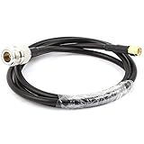 uxcell RG58コネクタケーブル RP-SMA N型 1m長さ F/M ブラック 1個入り