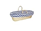 Baby Doll Bedding Chevron Moses Basket Navy [並行輸入品]