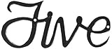 Montague Metal Products Small Script House Number, Five [並行輸入品]